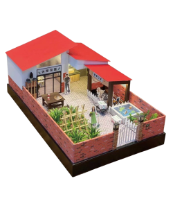 紙紮菜園 菜園 花園 湯屋 台製 紙紮 紙紮別墅 房子 紙紮 兩層別墅 往生