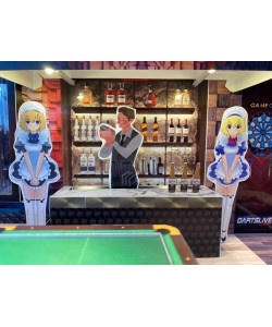 【順心】紙紮撞球酒吧 撞球 紙紮娛樂 台製 酒 飛鏢 紙紮商店 精緻 紙紮屋 往生 庫錢 金紙 現貨