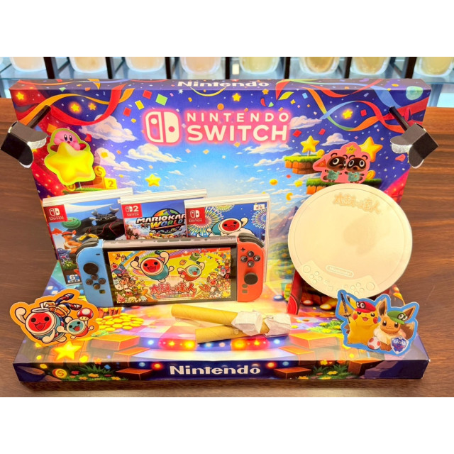 【順心】紙紮SWITCH太鼓達人 紙紮屋 台製 商店 遊戲 兒童 電玩 成人 玩具 金紙 紙紮電動 往生 紙紮 現貨