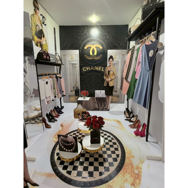 【順心】紙紮香奈兒女裝店 紙紮商店 紙紮屋 服飾店 項鍊 鞋子 高跟鞋 包包 女裝 衣服 往生 商店 紙紮 現貨