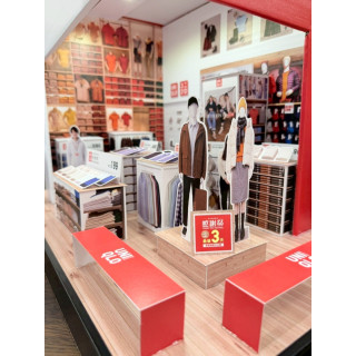 【順心】紙紮UNIQLO服飾店 紙紮屋 紙紮商店 日系 衣服 服飾 男生衣服 女生衣服 往生 紙紮 現貨