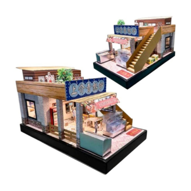 【順心】紙紮上介青熱炒店 熱炒店 紙紮餐廳 商店 海鮮 紙紮 現貨 