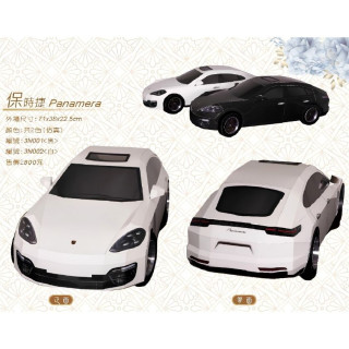 【順心】紙紮汽車 仿真保時捷Panamera (黑/白) 紙紮跑車 轎跑車 紙紮車 Panamera 大型車 B316