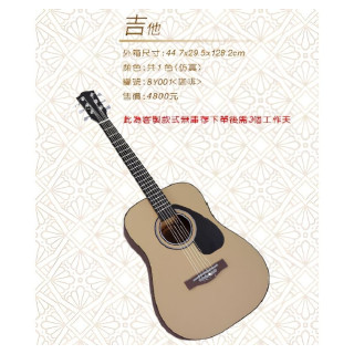 【順心】紙紮吉他 樂器 台製 仿真 免運 紙紮 往生 往生用品 祭祀