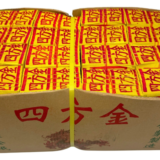【順心】四方金 竹製 箱購 48支 環保 金紙