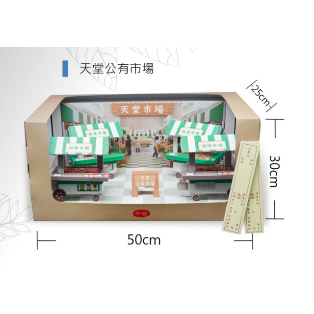 【順心】紙紮天堂公有市場 紙紮菜市場 黃昏市場 蔬菜 水果 海鮮 紙紮市場 現貨