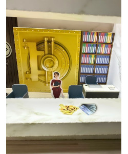 【順心】紙紮天堂銀行 金庫 紙紮商店 存錢 理財 天堂 紙紮 現貨