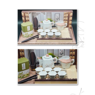 【順心】紙紮泡茶組 紙紮茶具組 茶具 茶葉 泡茶 綠茶 紅茶 烏龍茶 紙紮 往生 紙紮 現貨