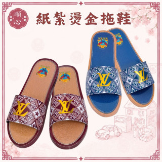 【順心】紙紮燙金女拖鞋 燙金拖鞋 女拖鞋 女鞋 拖鞋 鞋子 紙紮 紙紮鞋