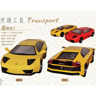 【順心】紙紮汽車 仿真藍寶堅尼 (紅/黃) 紙紮車 紙紮跑車 仿真 紙紮用品 往生 祭祀 頭七