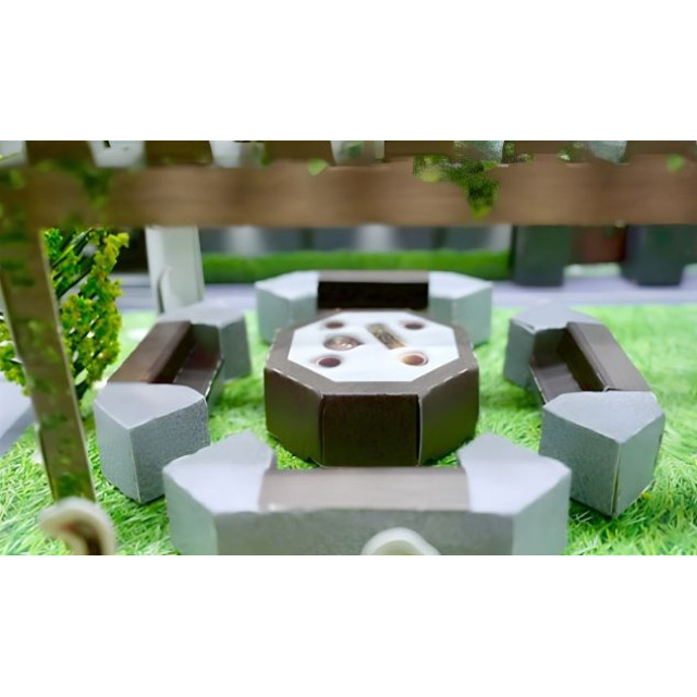 【順心】紙紮別墅-蘭亭苑(含花園) 管家 菜園 雞 鴨 鵝 台製 退休生活 豪宅 紙紮屋 別墅 房子 紙紮 祭祀